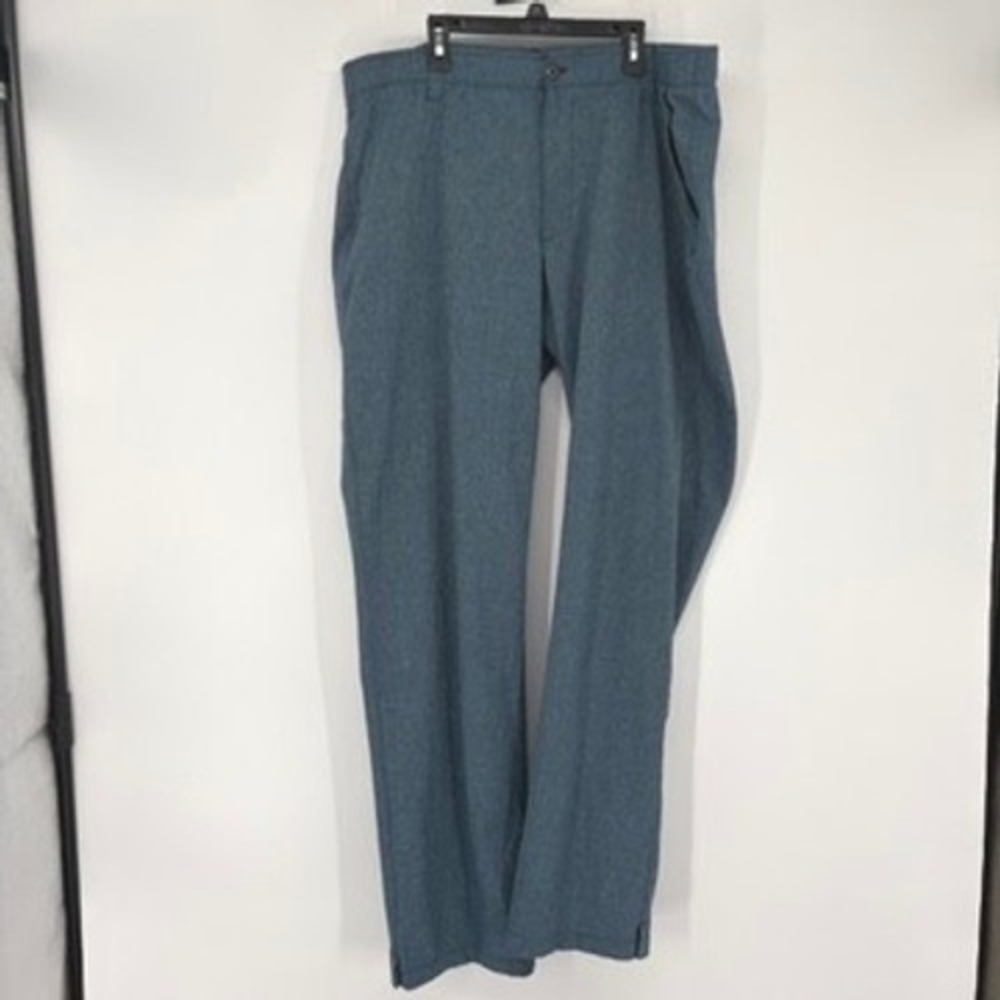 Under Armour Pants Mens 40x35 Blue Loose Fit Golf Performance Heathered Trousers